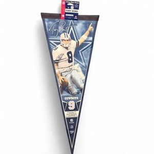 Vintage Tony Romo Dallas Cowboys Pennant 2007 NWT